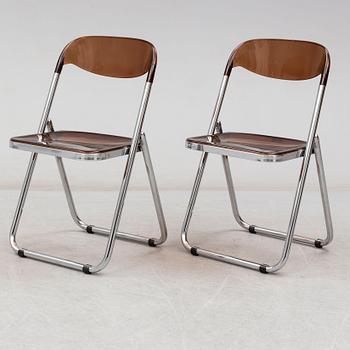 A set of six 1960/70s folding chairs "Modello Depositato", Italy.