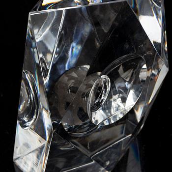 Jan Johansson, skulpturer 2 st signerade Orrefors glas 1900-talets slut.