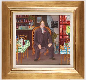 Lennart Jirlow, Man in restaurant interior.
