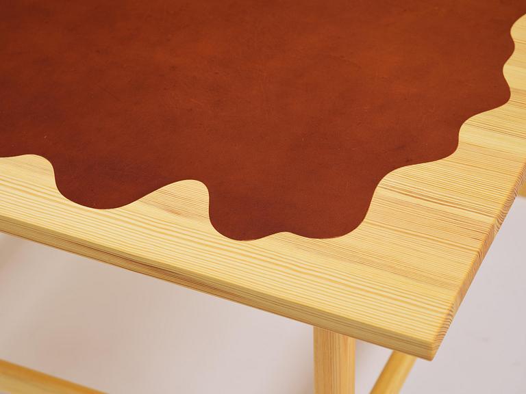 Mathieu Gustafsson, a prototype coffee table, "Slab", executed by cabinetmaker Markus Karlbom, Burhult, 2024.