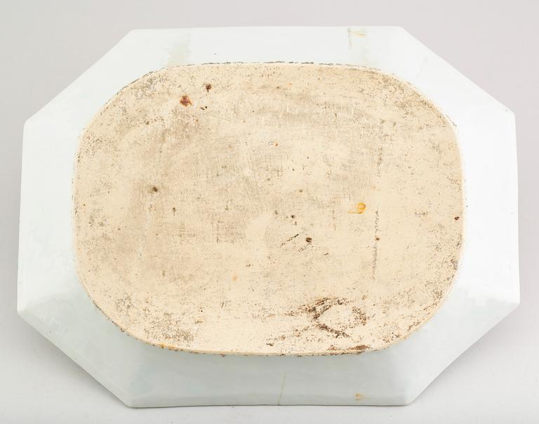 STEKFAT, porslin, Kina, kompaniporslin, 1700-/1800-tal.