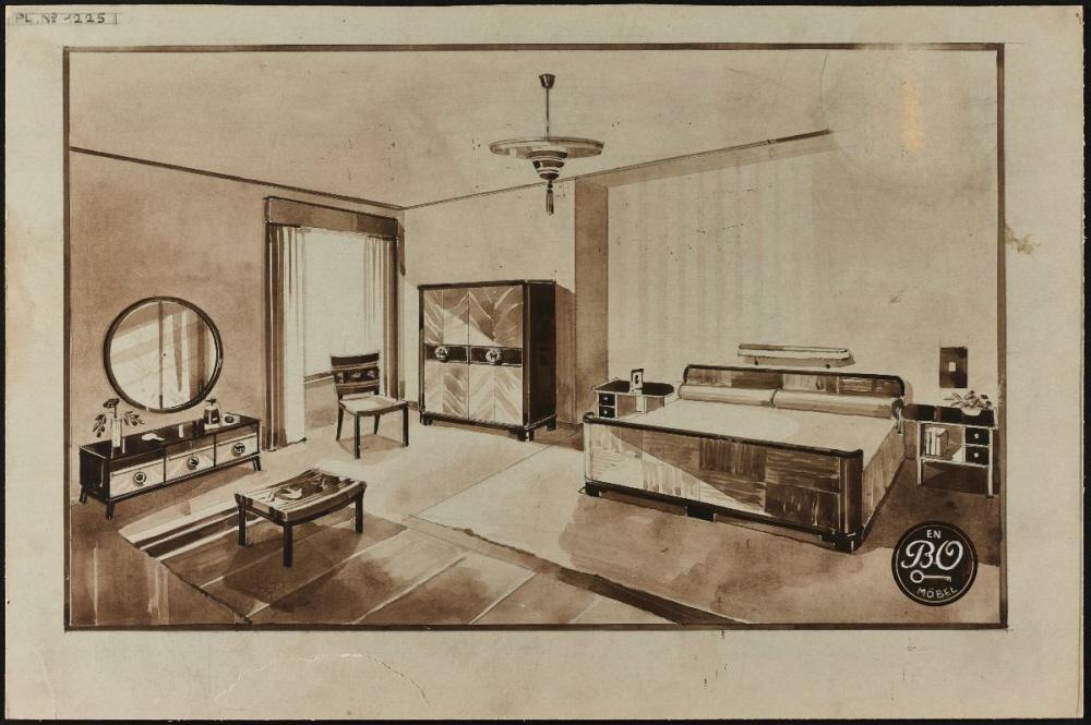 Otto Schulz, a bedside table, Boet, Gothenburg, 1930s.