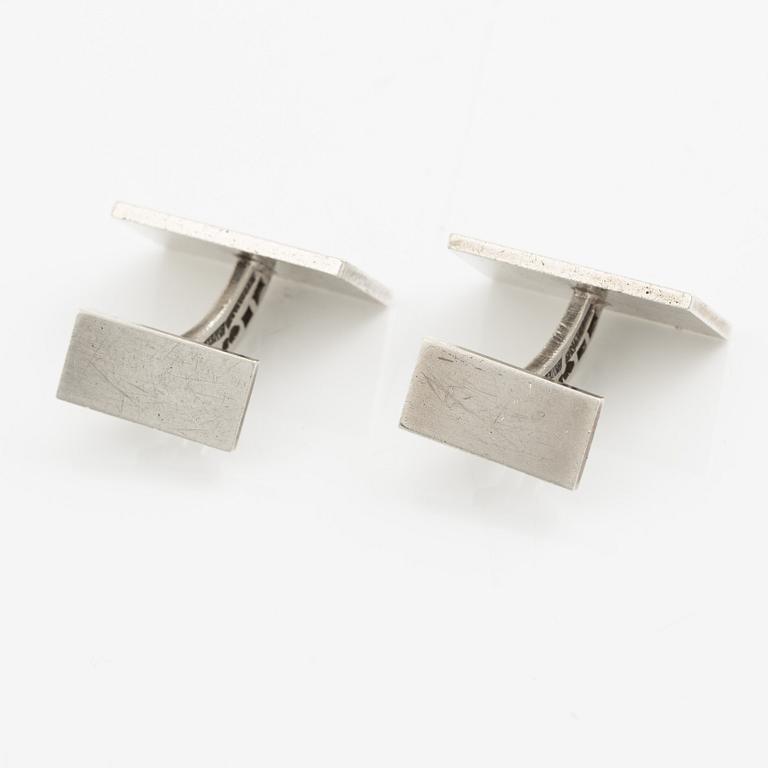 Wiwen Nilsson, a pair of cufflinks, sterling silver, Lund 1974.