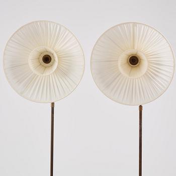 Erik Tidstrand, a pair of floor lamps, model "29448", Nordiska Kompaniet 1930s.