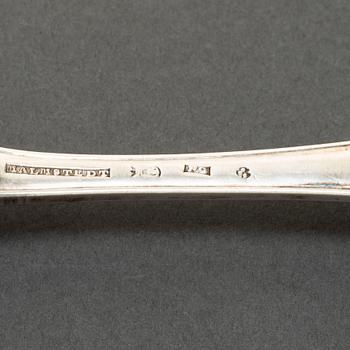 22 silver spoons, Sweden 18th/19th century.