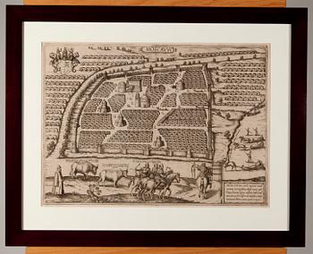 KARTA, Moscavw, G.Braun och G.Hogenberg, Köln 1575
