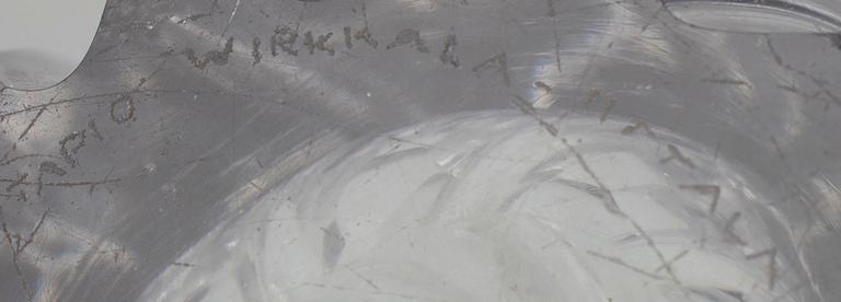 VAS, glas, signerad Tapio Wirkkala - Iittala.