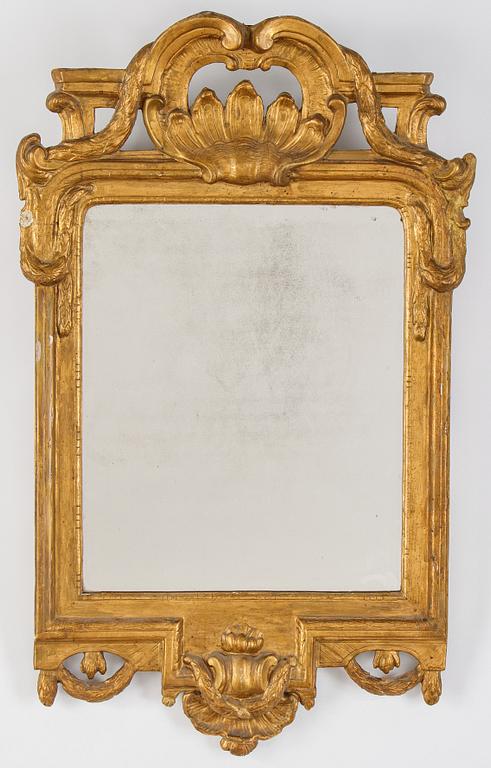 Spegel, av Johan Åkerblad (mästare i Stockholm 1758-1799), Transition Rokoko/Gustaviansk.