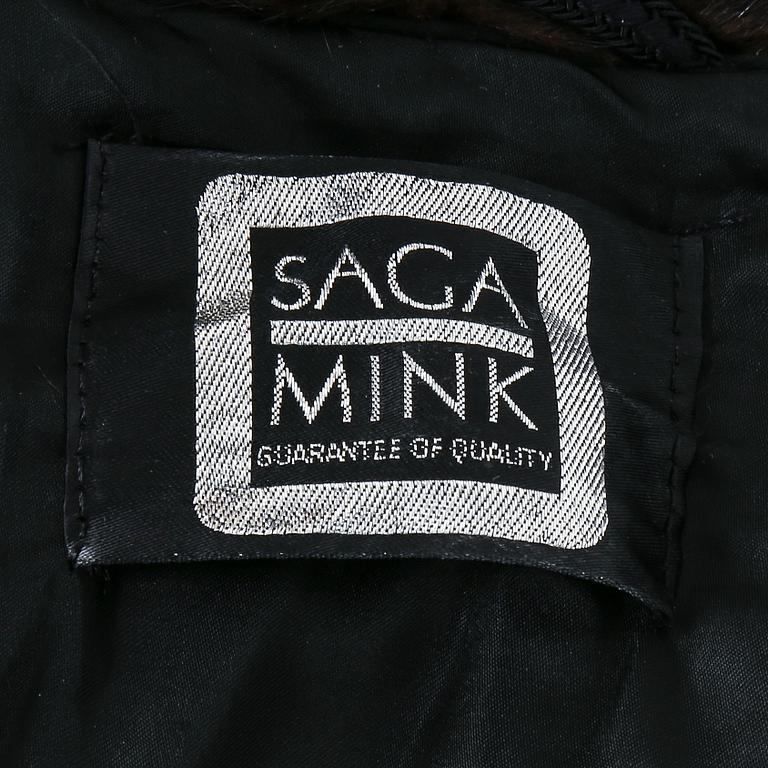 MINKPÄLS, Saga Mink, ca storlek 38/40.