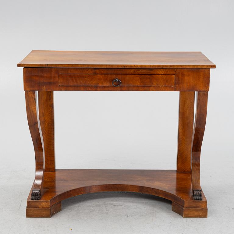 An Empire console table, beginning of the 19th century.