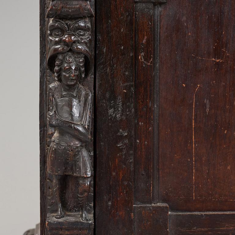 A Renaissance-style cupboard, 1800's, with older parts.