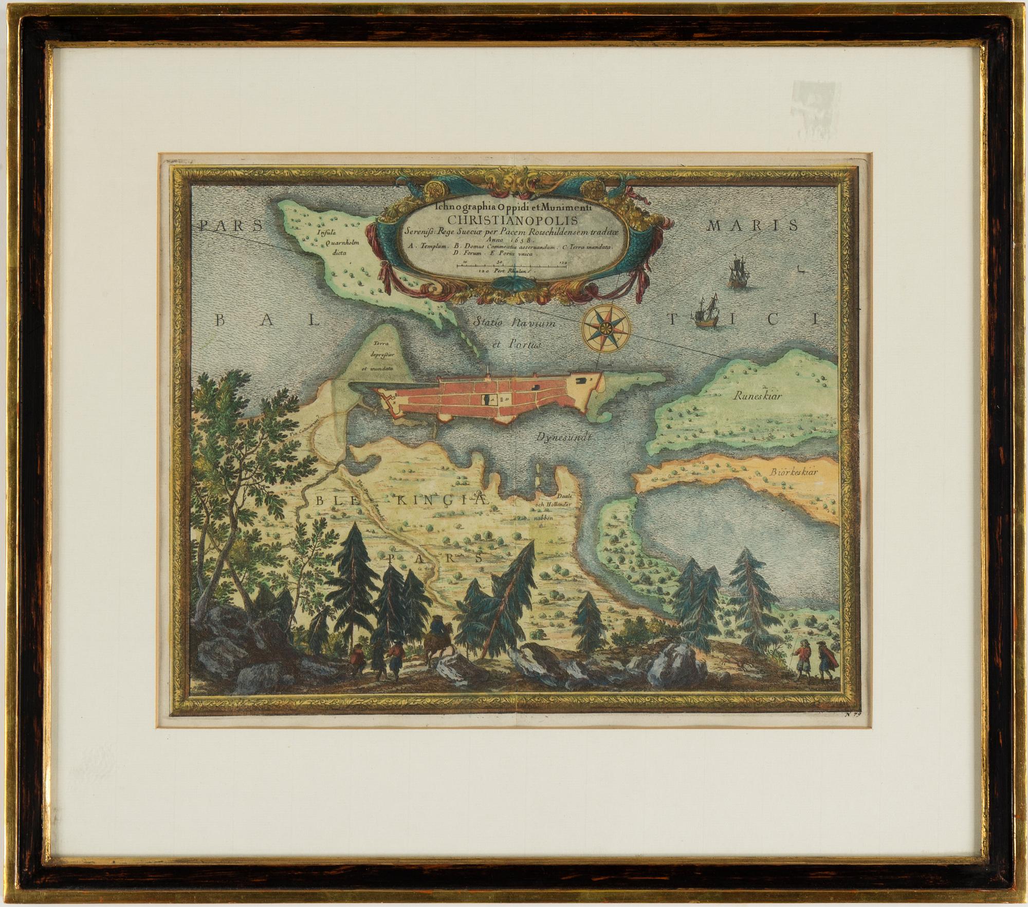 MAP, Chalcography, coloured.