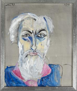 Madeleine Pyk, portrait depicting the artist Walter Huber.