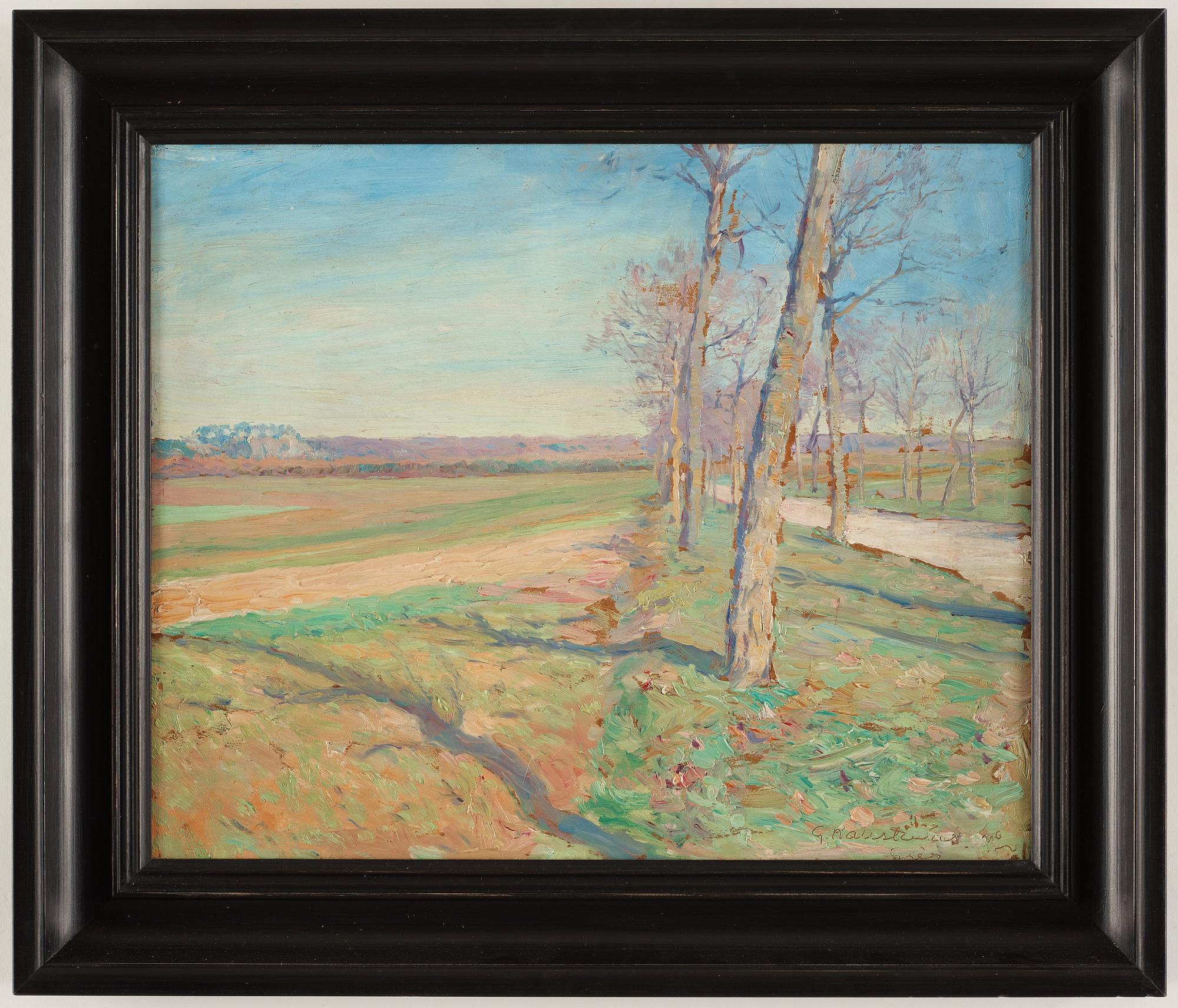 Gottfrid Kallstenius, "Akasia Allé vid Grèz" (Acacia alley, Grèz, France).