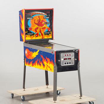 A "Fireball Classic" Bally 1980's pinball machine.