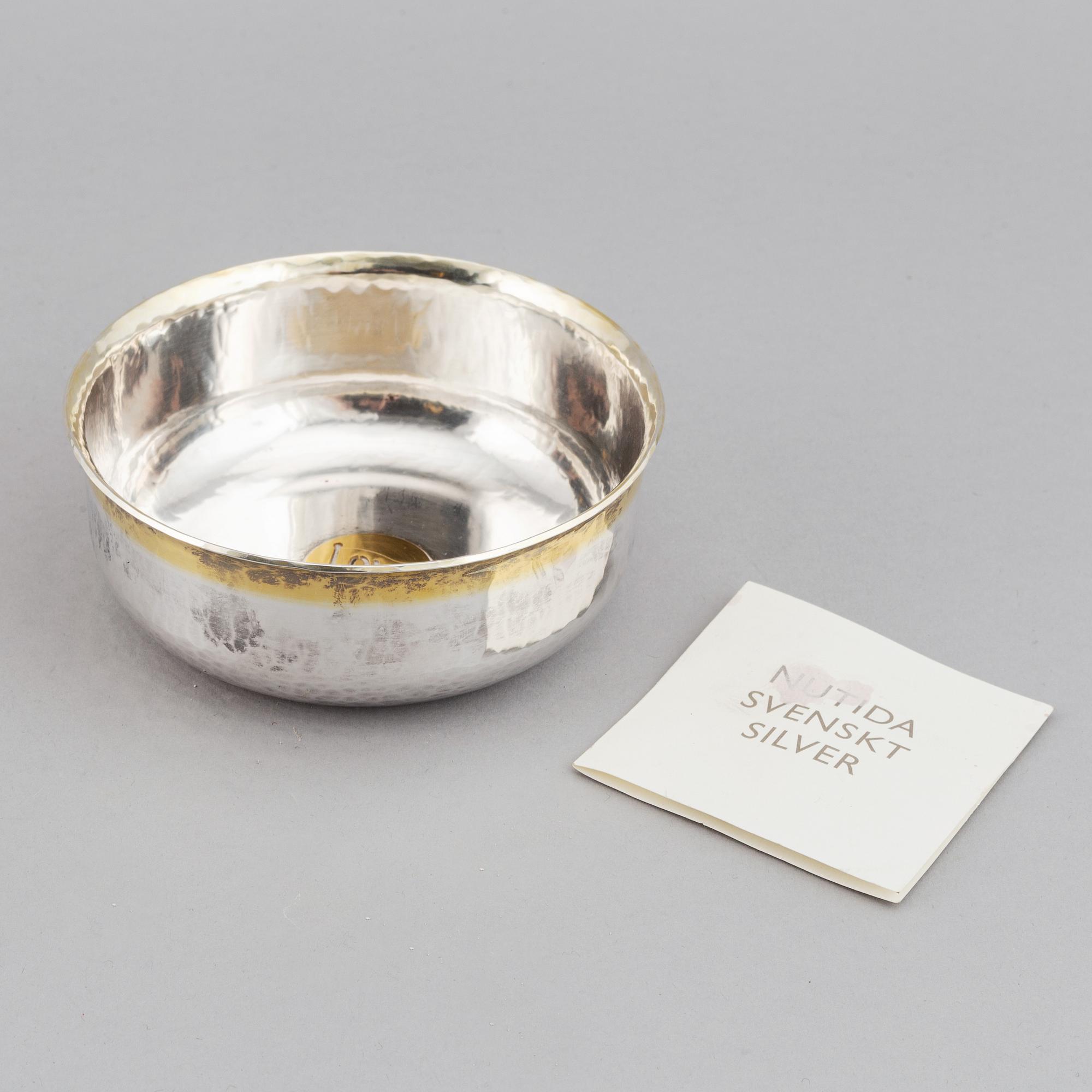 Bengt Liljedahl, a sterling silver bowl, Stockholm 2009.