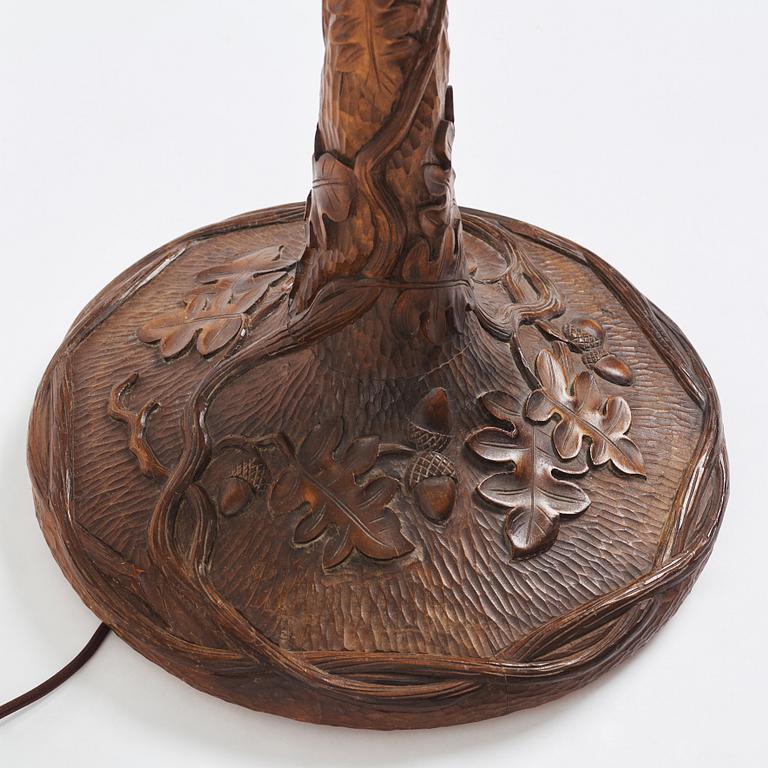 Art Nouveau, golvlampa, Sverige ca 1900.