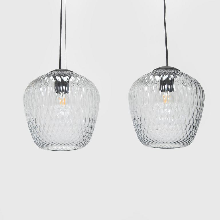 Samuel Wilkinson, a pair of “Blown” pendant lights, &Tradition.