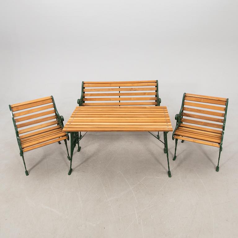 Garden set, 4 pieces, second half of the 20th century.