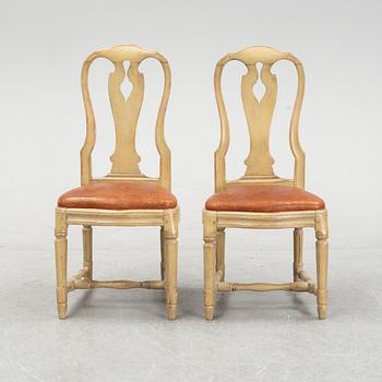 A pair of transition chairs, second half of the 18th Century.