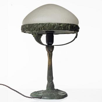 Table lamp, Jugend, Böhlmarks, 1907-24.