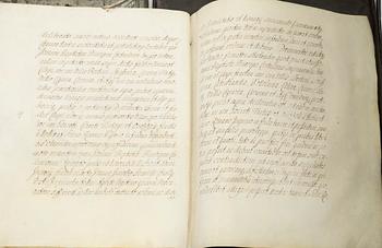 Handskrift på uppdrag av Det Kejserliga Majestätet Joseph I av Habsburg, Böhmen 1710.