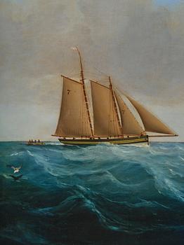 Charles Ogilvy, The Full-Rigged Ship "Amy" off Anglesey.