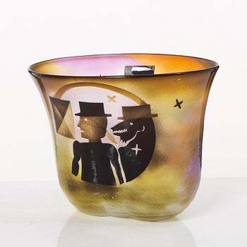 Bertil Vallien, skål, glas, Kosta Boda.