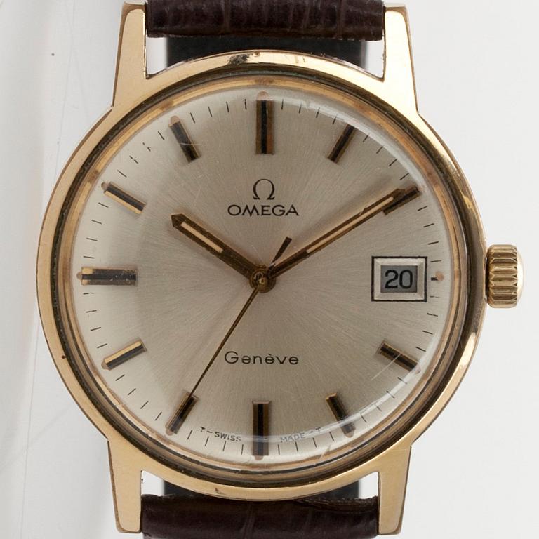 ARMBANDSUR, herr, Omega 1950-60-tal, delvis förgylld.
