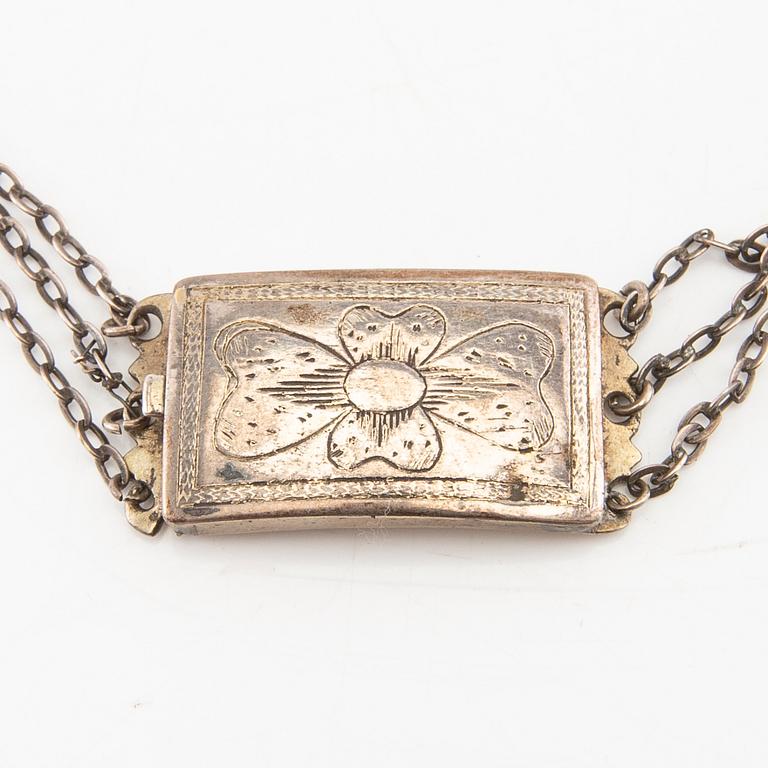 Dräktsilver 11 dlr bla Anders Wessman Kristianstad och Jacob Jörgensson Ystad 1800-tal.