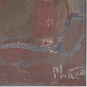 Bui Xuan Phai, Bui Xuan Phai, Bui Xuan Phai, Vietnam (1920-1988), Mor och barn i stadslandskap.