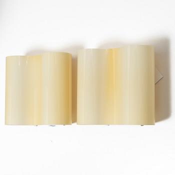 Valerio Bottin, wall lamps, a pair, "Double", Foscarini, 1996.