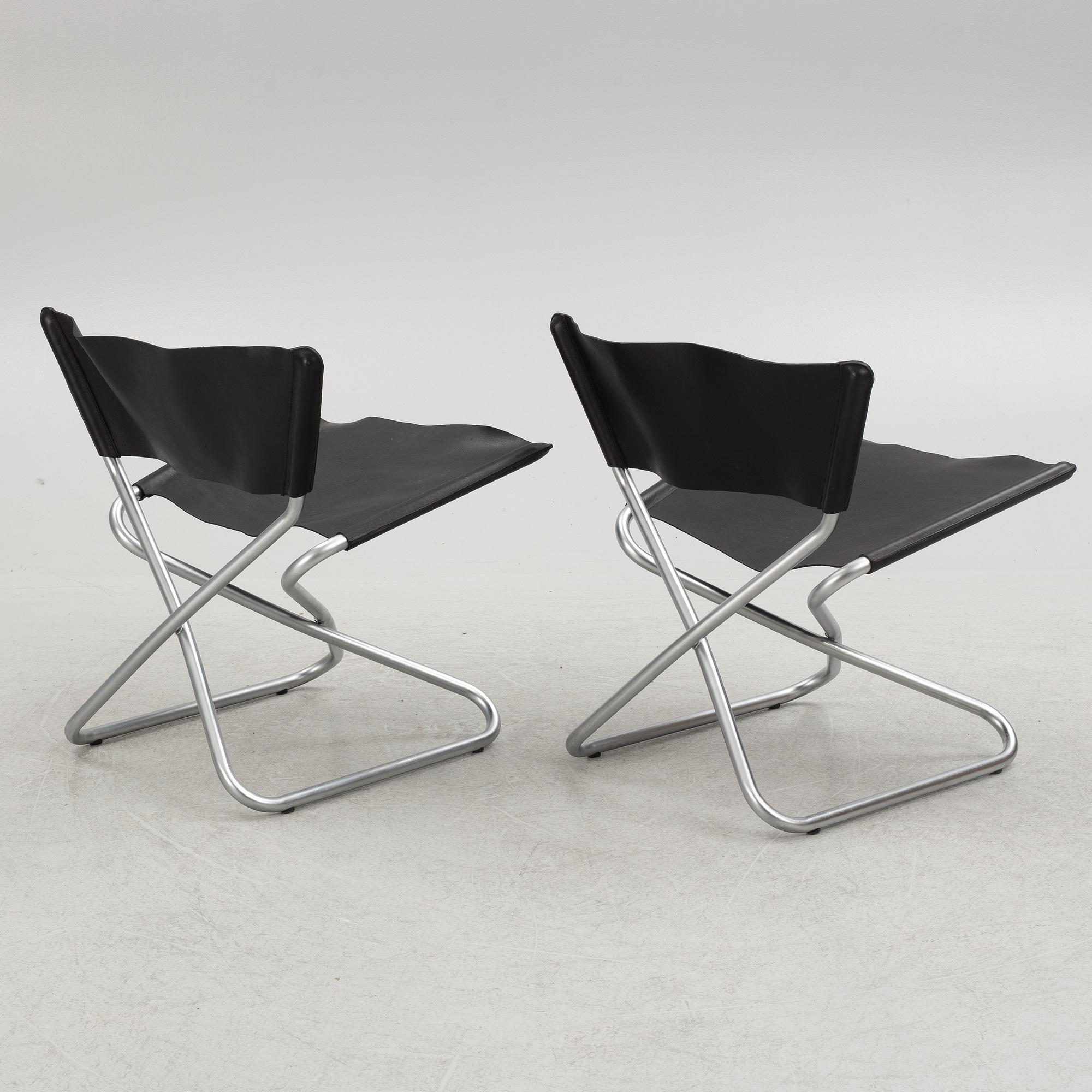 Erik Magnussen, fåtöljer, ett par, "Z-down chairs", Torben Ørskov, Danmark, ca 1968.