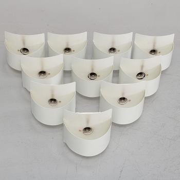 PETER CELSING, 10 " Band" wall lamps, Fagerhult och Falkenberg belysning.