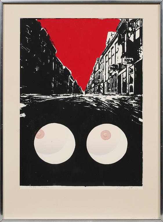 HARDY STRID, färglitografi, signerad och numrerad 25/30.