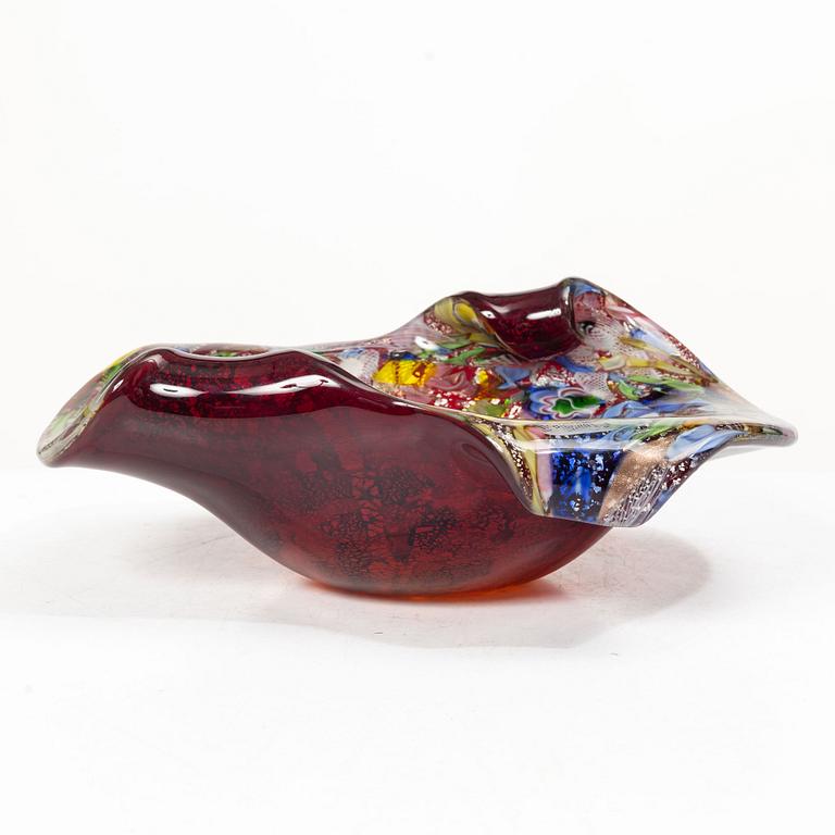 Dino Martens, attributed to, Bowl, “Tutti-Frutti”, Murano, Italy.