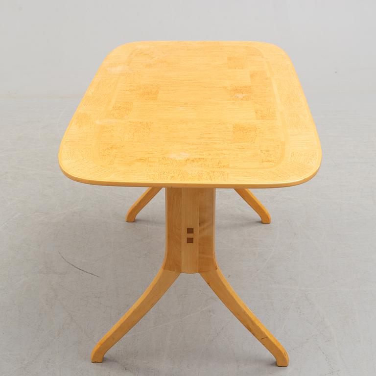 A birch coffee table "Stora Salen", by Carl Malmsten.