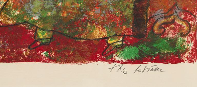 THEO TOBIASSE, färglitografi, sign o numr 146/350.