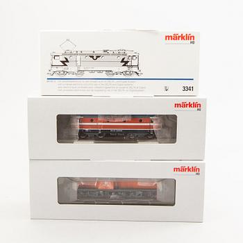 3 Märklin locomotives, 3341, 37418 and 37940.