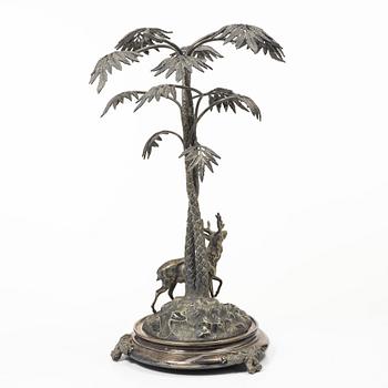 A table centerpiece, silver-plated, AG Dufva, circa 1900.