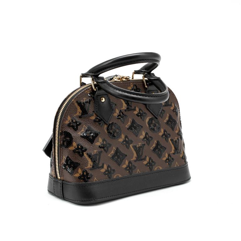 LOUIS VUITTON, a monogram canvas bag, "Alma BB Monograme Ellipse Noir", limited edition 2011.