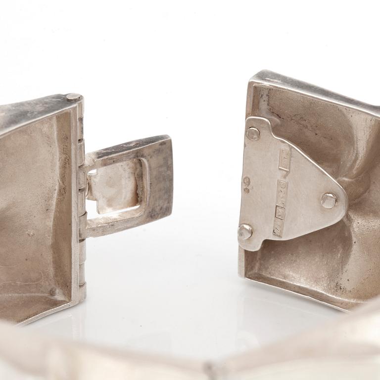 ARMBAND, sterling silver, Sirokuru, Åbo, vikt ca 71 g.