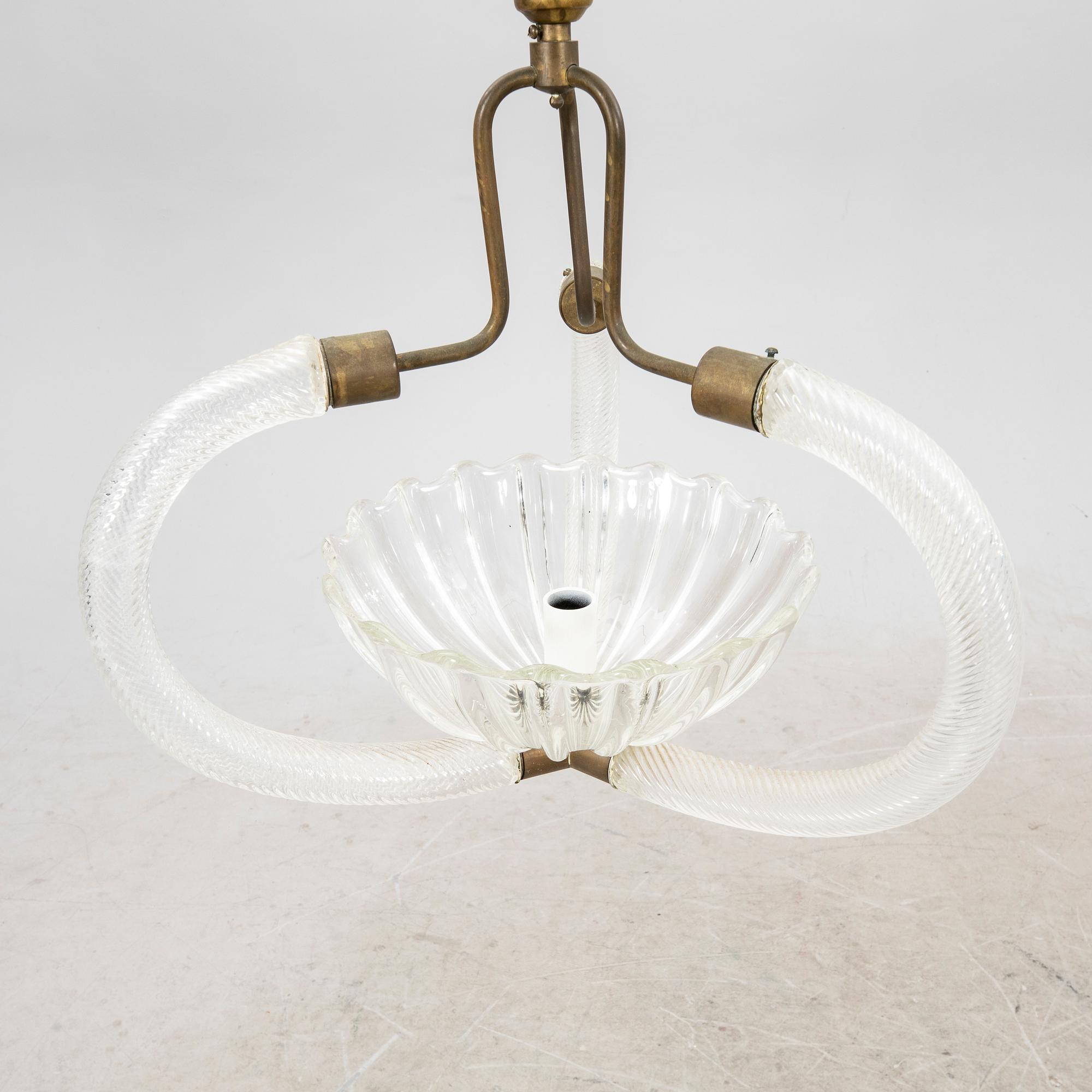 Ercole Barovier, troligen taklampa 1940-tal.