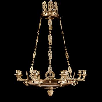 TAKAMPEL, empirestil, 1900-talets mitt. Höjd ca 80 cm.