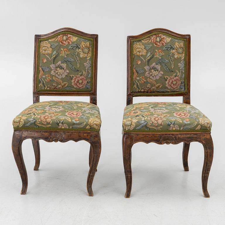 Chairs, a pair, Rococo, 18th century.