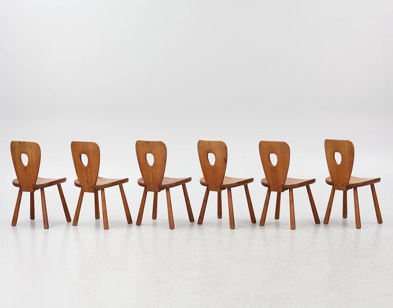 Bo Fjaestad, dining group, 7 pieces, 1950s.
