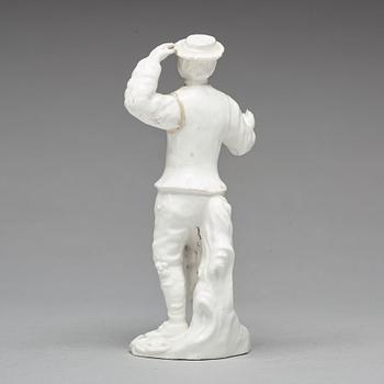 FIGURIN, mjukt porslin. Marieberg, 1700-tal.