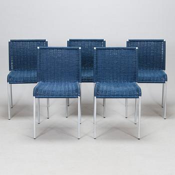 Enrico Franzolini, five 21st century 'Agra' chairs for Accademia Italy.
