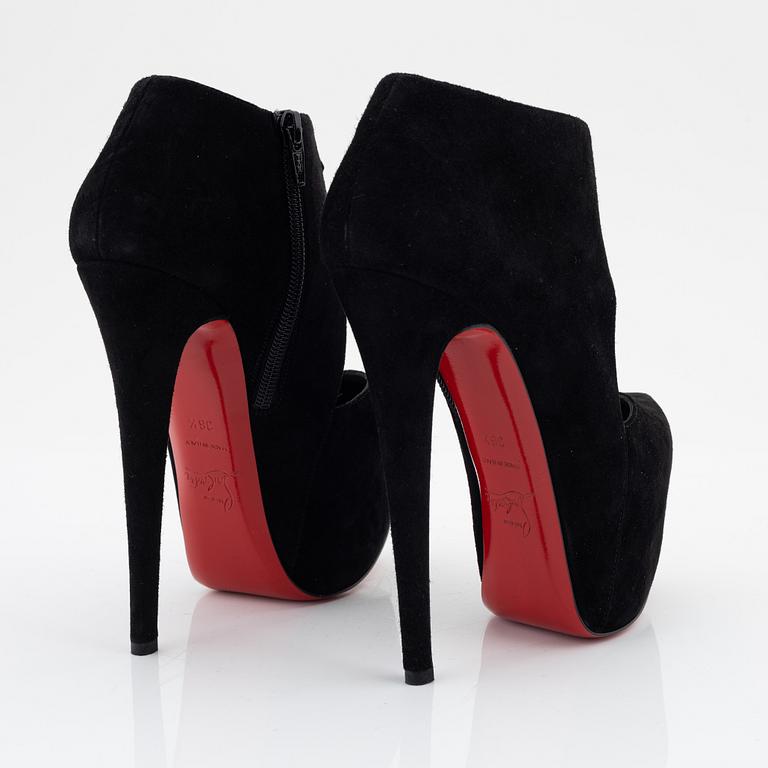 Christian Louboutin, a pair of black suede pumps, size 36 1/2.