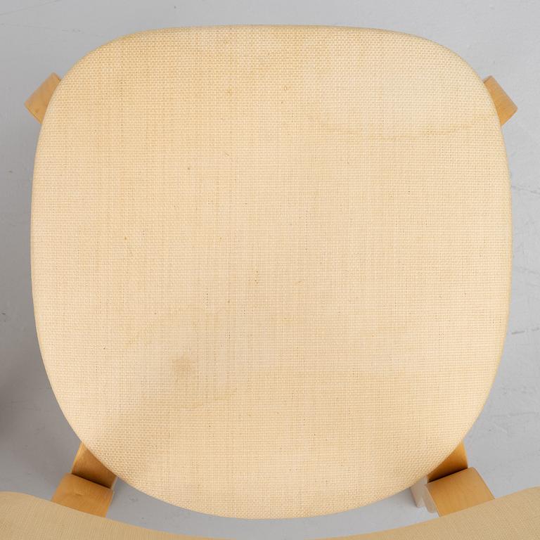 Alvar Aalto, four model 63 chairs, Artek, late 20th century.